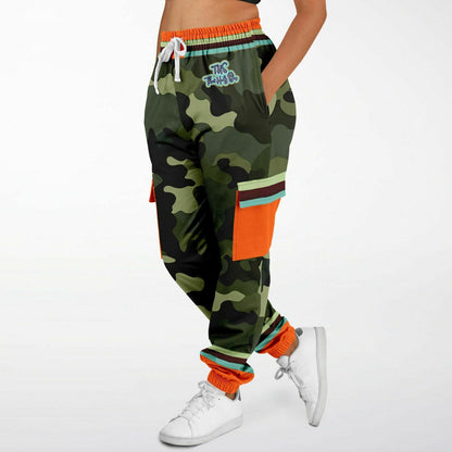 Government Issued Green Camo Eco-Poly Unisex Cargo Joggers