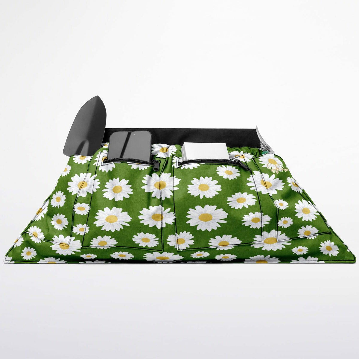 Green in My Daisies Floral Garden Harvest Bag