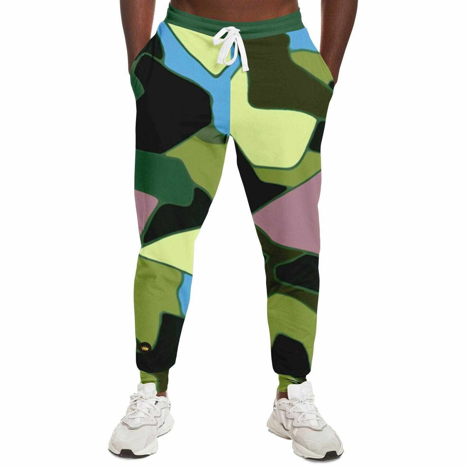 Green Purpalicious Camo Eco-Poly Unisex Joggers