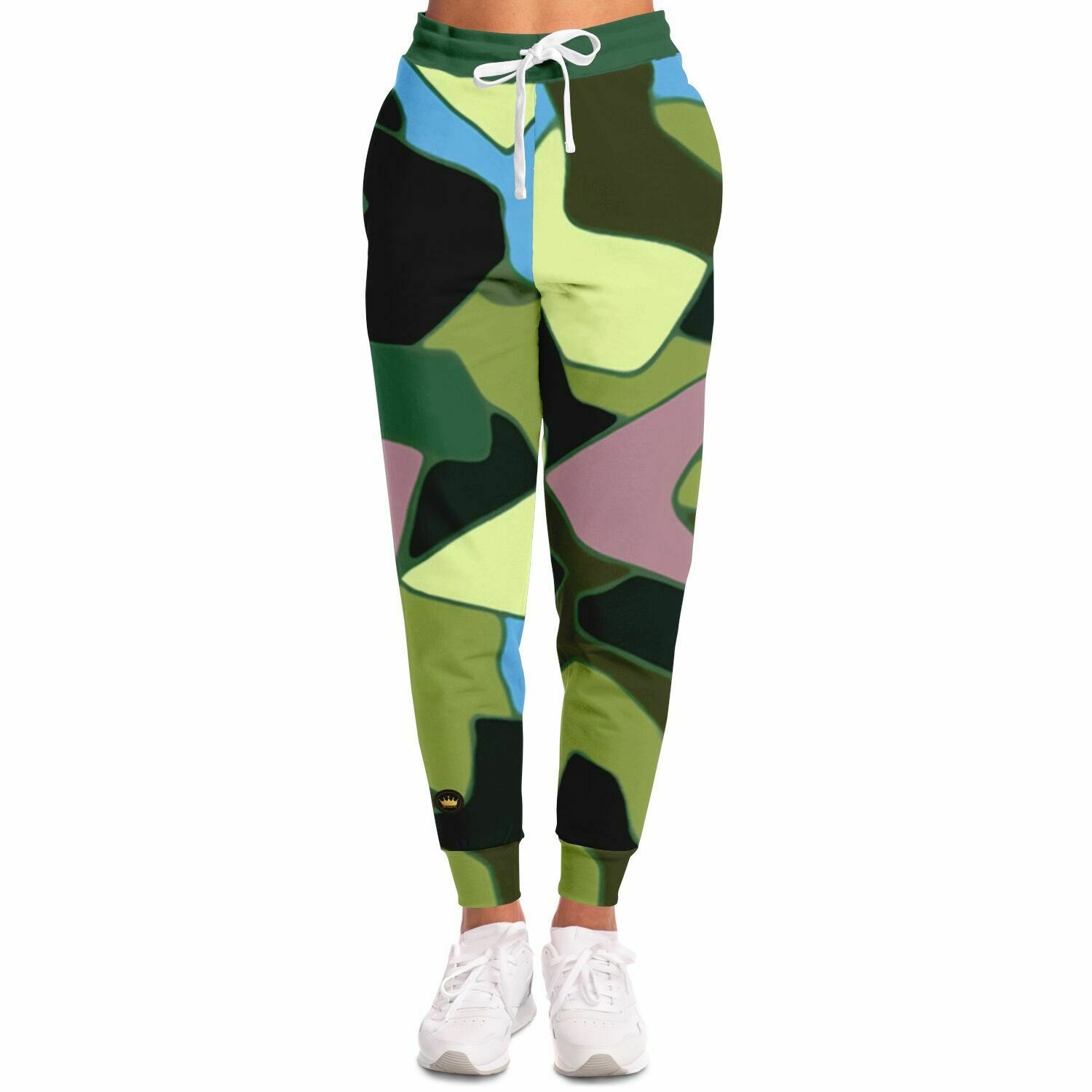 Green Purpalicious Camo Eco-Poly Unisex Joggers
