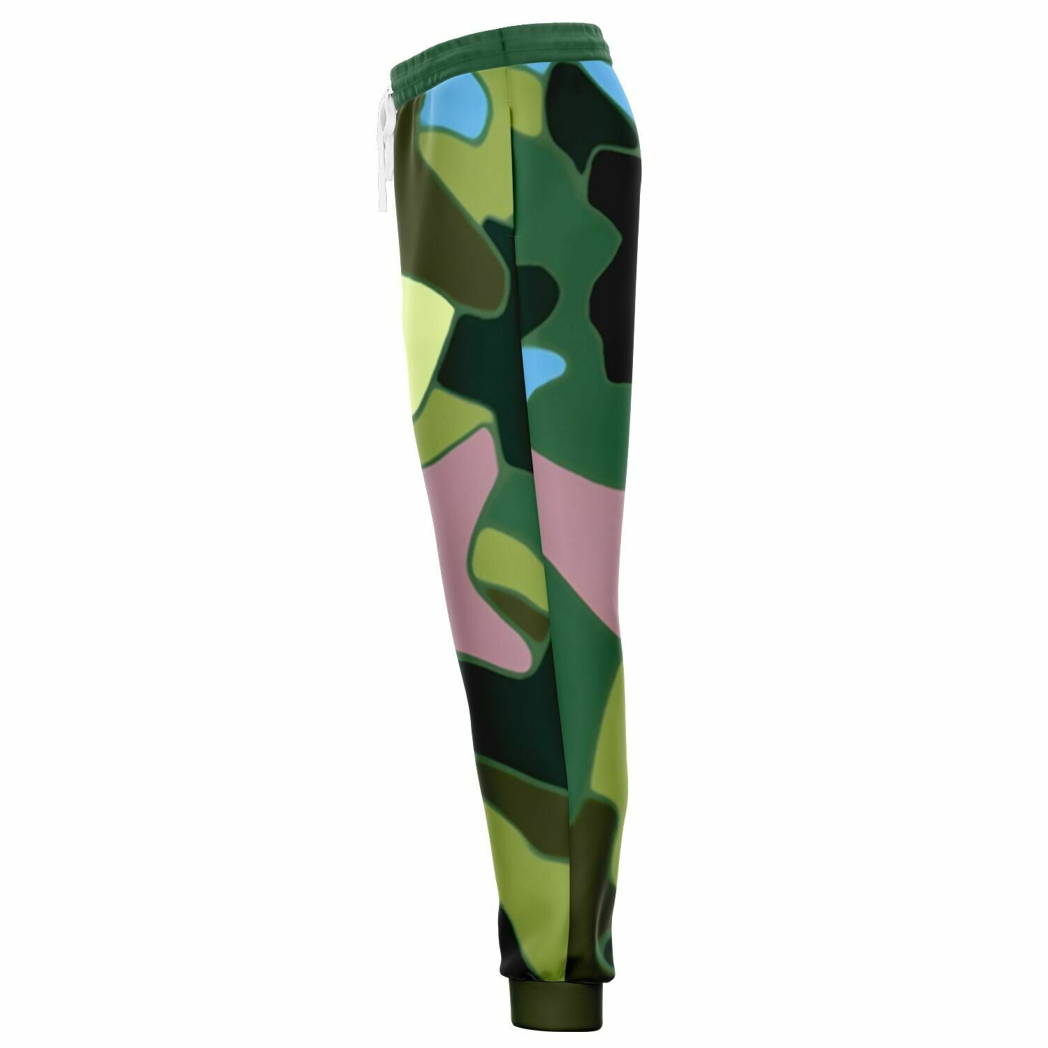 Green Purpalicious Camo Eco-Poly Unisex Joggers