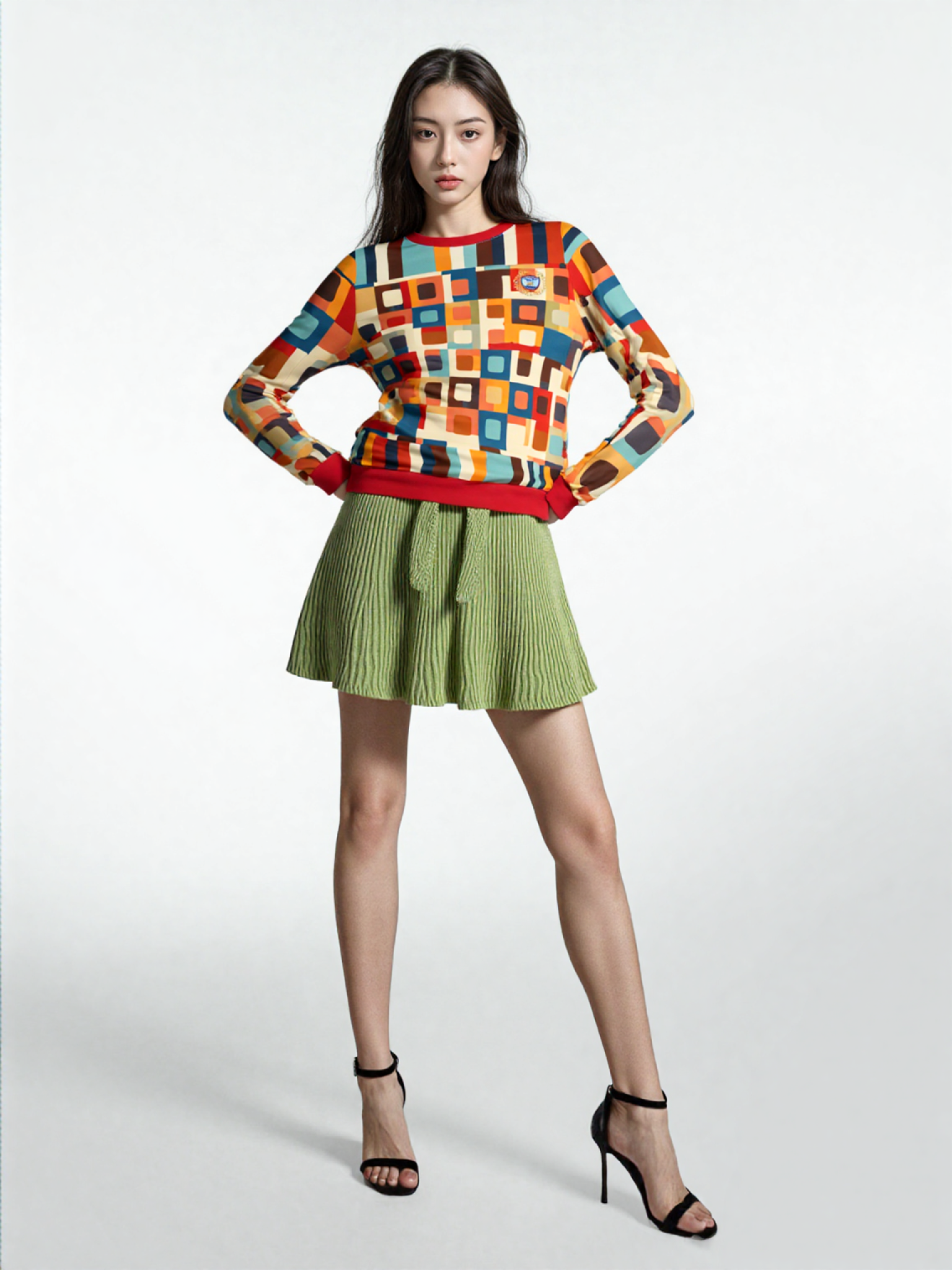 Hip Hip Hooray Groovy Geometric Unisex Sweatshirt (Gold Label)