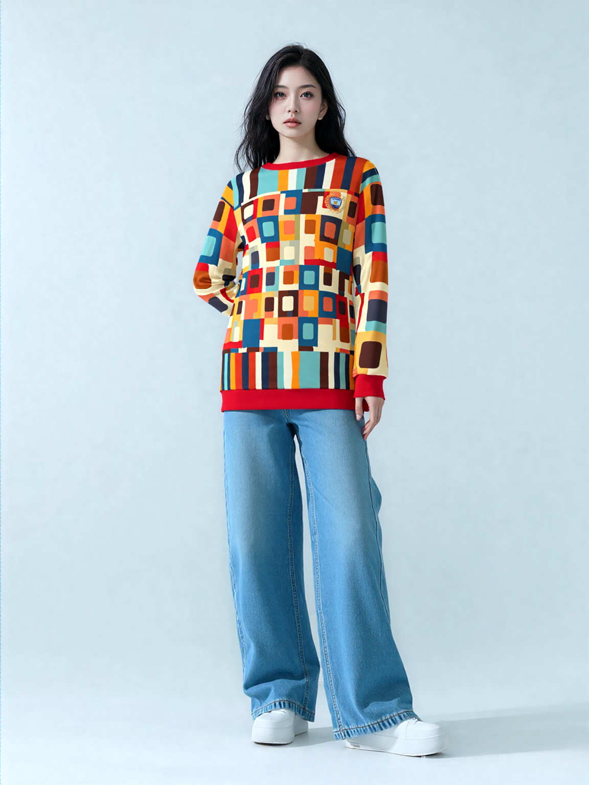 Hip Hip Hooray Groovy Geometric Unisex Sweatshirt (Gold Label)