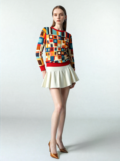 Hip Hip Hooray Groovy Geometric Unisex Sweatshirt (Gold Label)