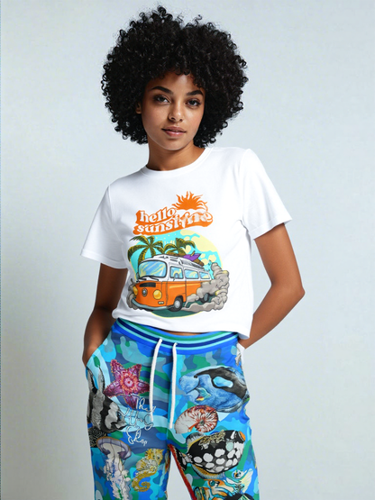 Save the Oceans Blue Camo Eco-Poly Unisex Joggers