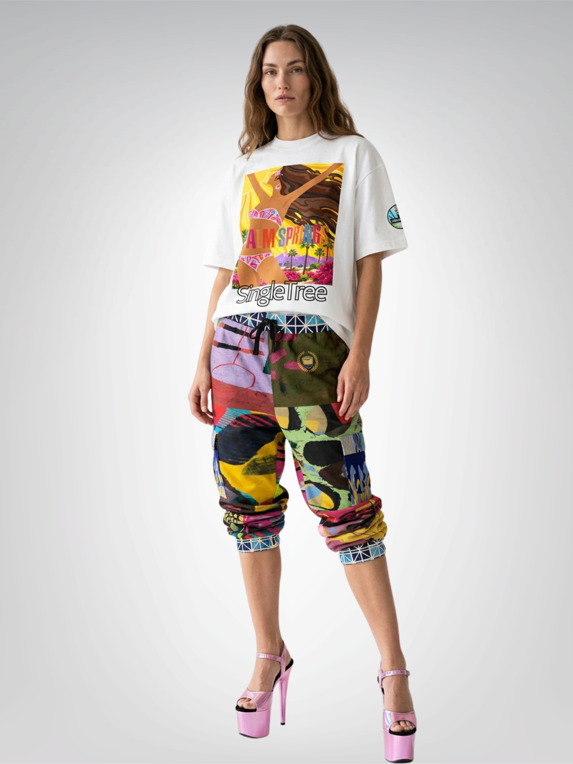 Here Comes the Sun Palm Springs Boxy Oversized Unisex T-Shirt