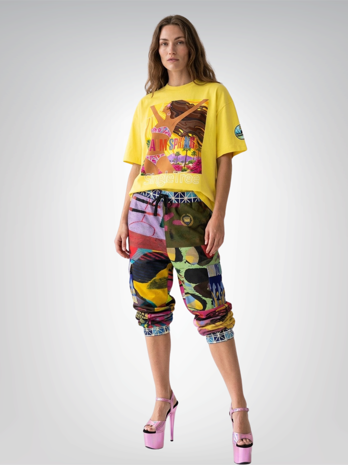Here Comes the Sun Palm Springs Boxy Oversized Unisex T-Shirt
