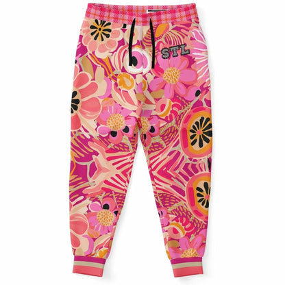 Hibiscus in the Desert Bloom Floral Eco-Poly Unisex Joggers