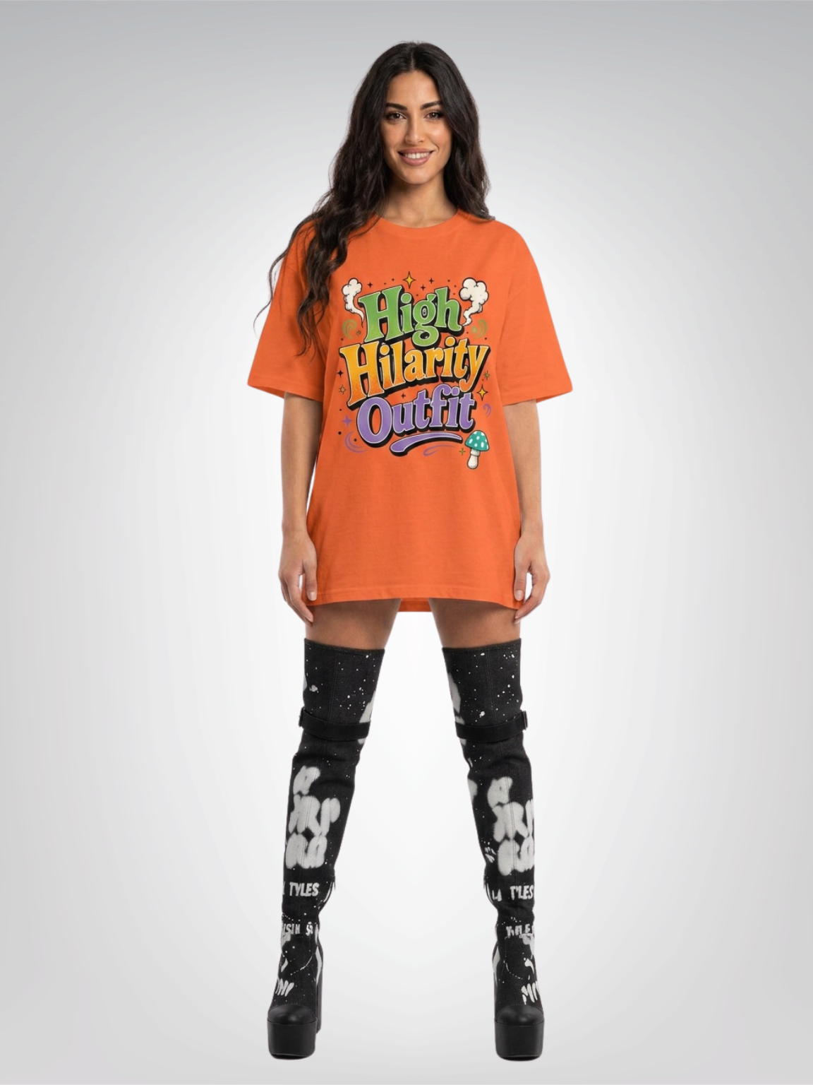 High Hilarity Outfit - Social Commentary Heavyweight Unisex Tee