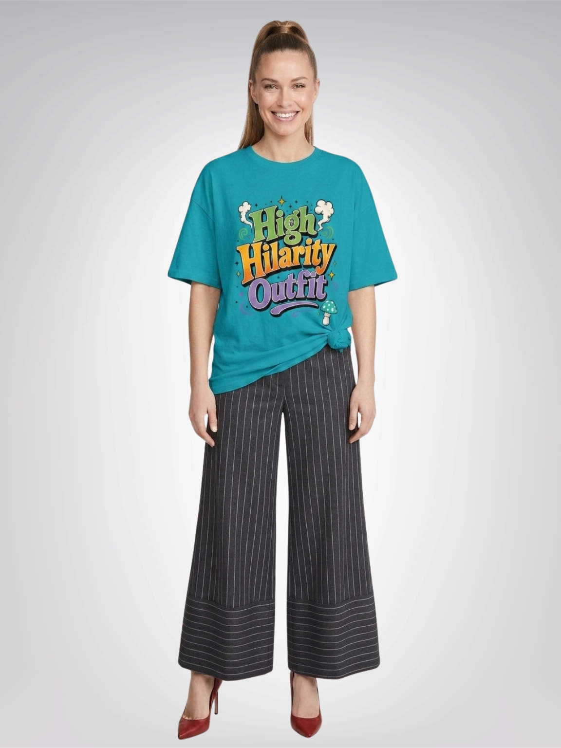 High Hilarity Outfit - Social Commentary Heavyweight Unisex Tee