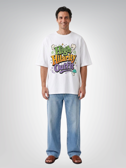 High Hilarity Outfit - Social Commentary Heavyweight Unisex Tee