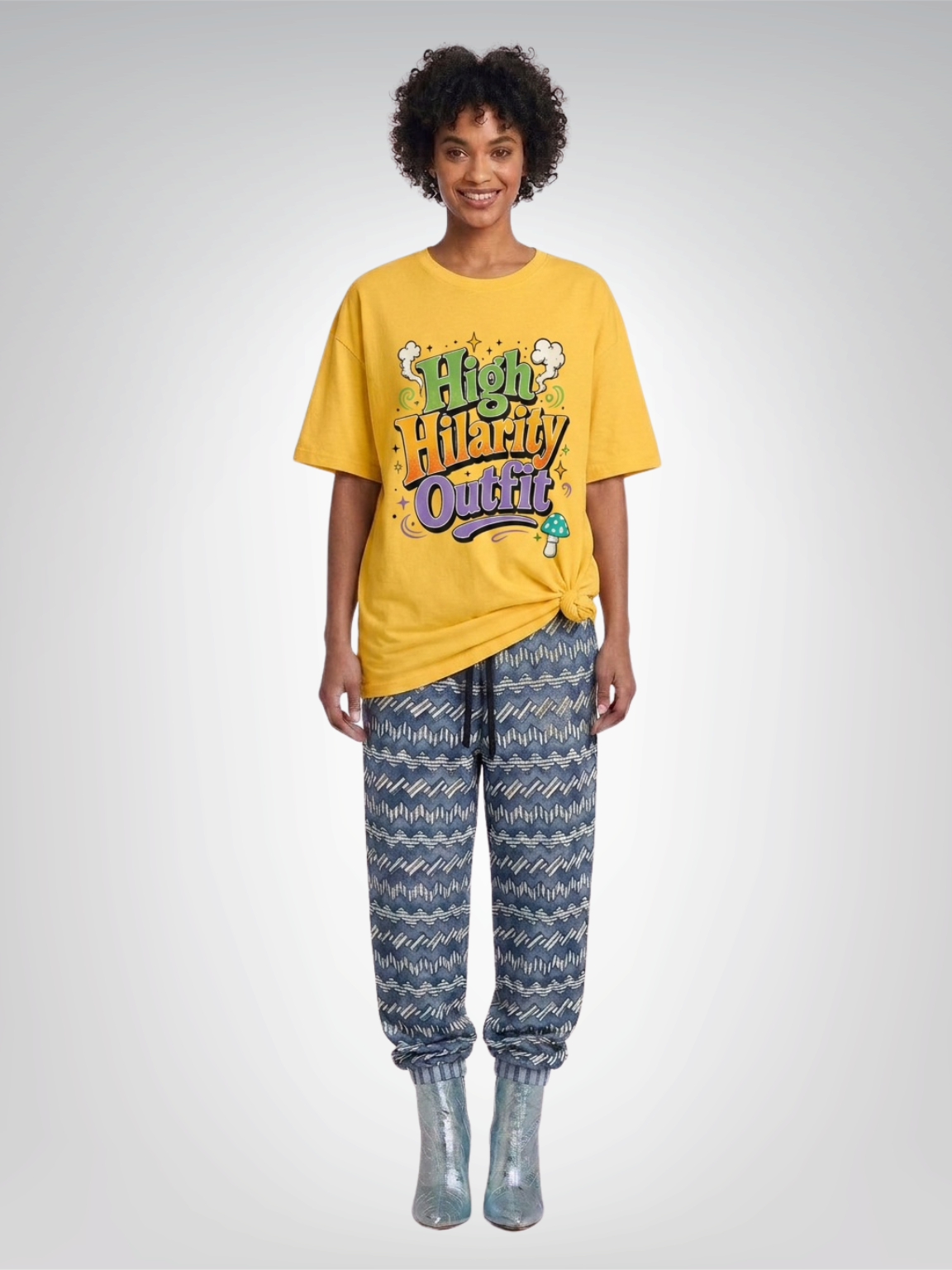 High Hilarity Outfit - Social Commentary Heavyweight Unisex Tee