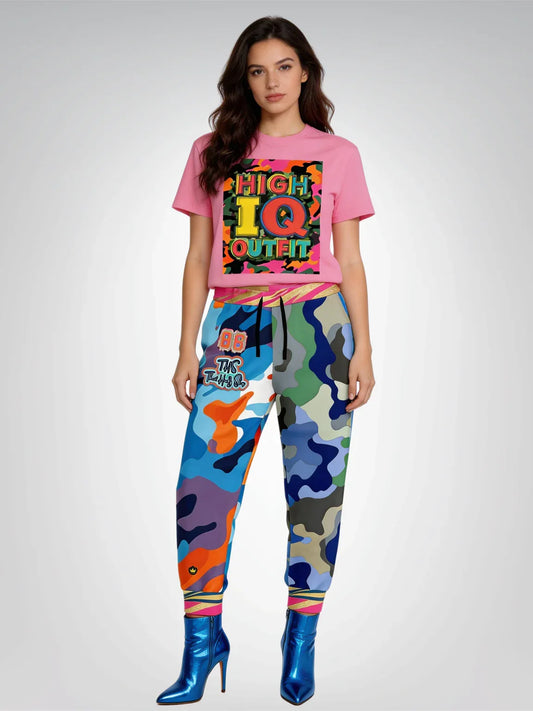 High IQ Outfit - Camo Version - Heavyweight Unisex Tee