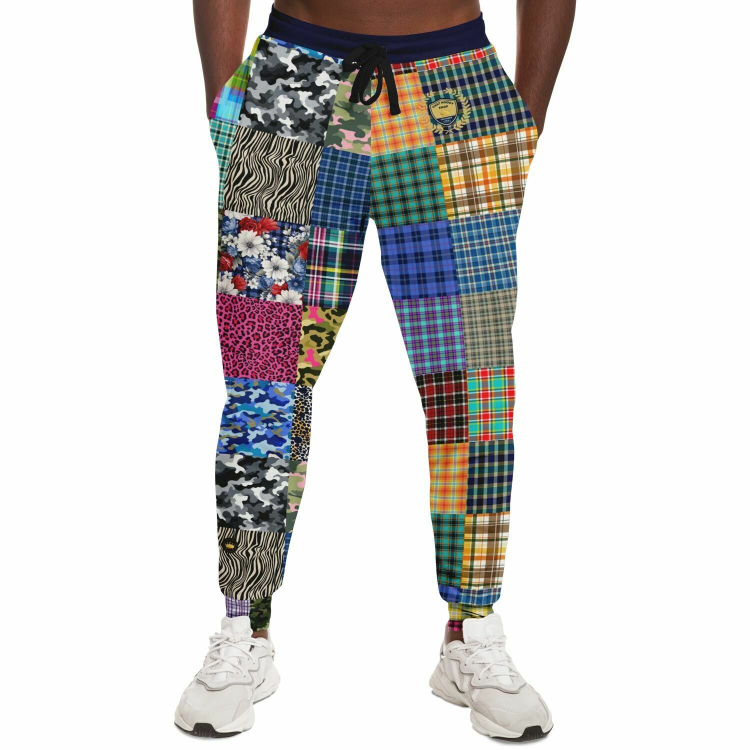 Hodgepodge Camo Plaid Revisited Eco-Poly Unisex Joggers