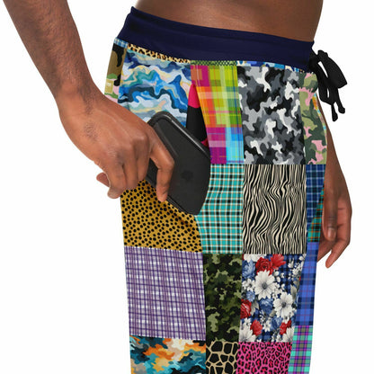 Hodgepodge Camo Plaid Revisited Eco-Poly Unisex Joggers