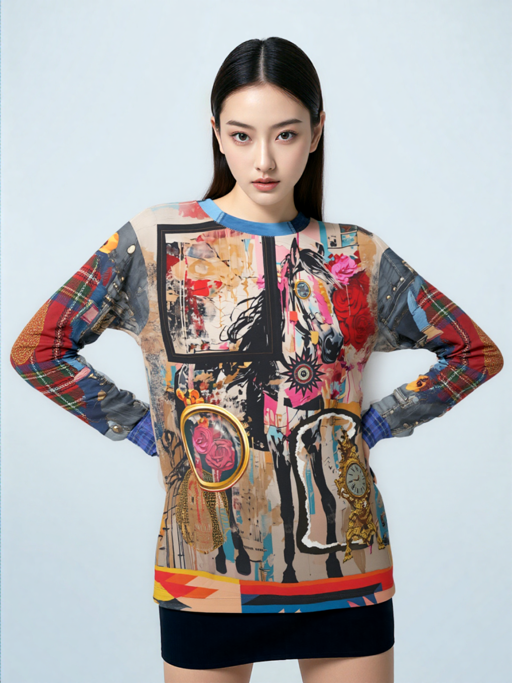 Horse in Perspectives Unisex Sweatshirt (Gold Label)