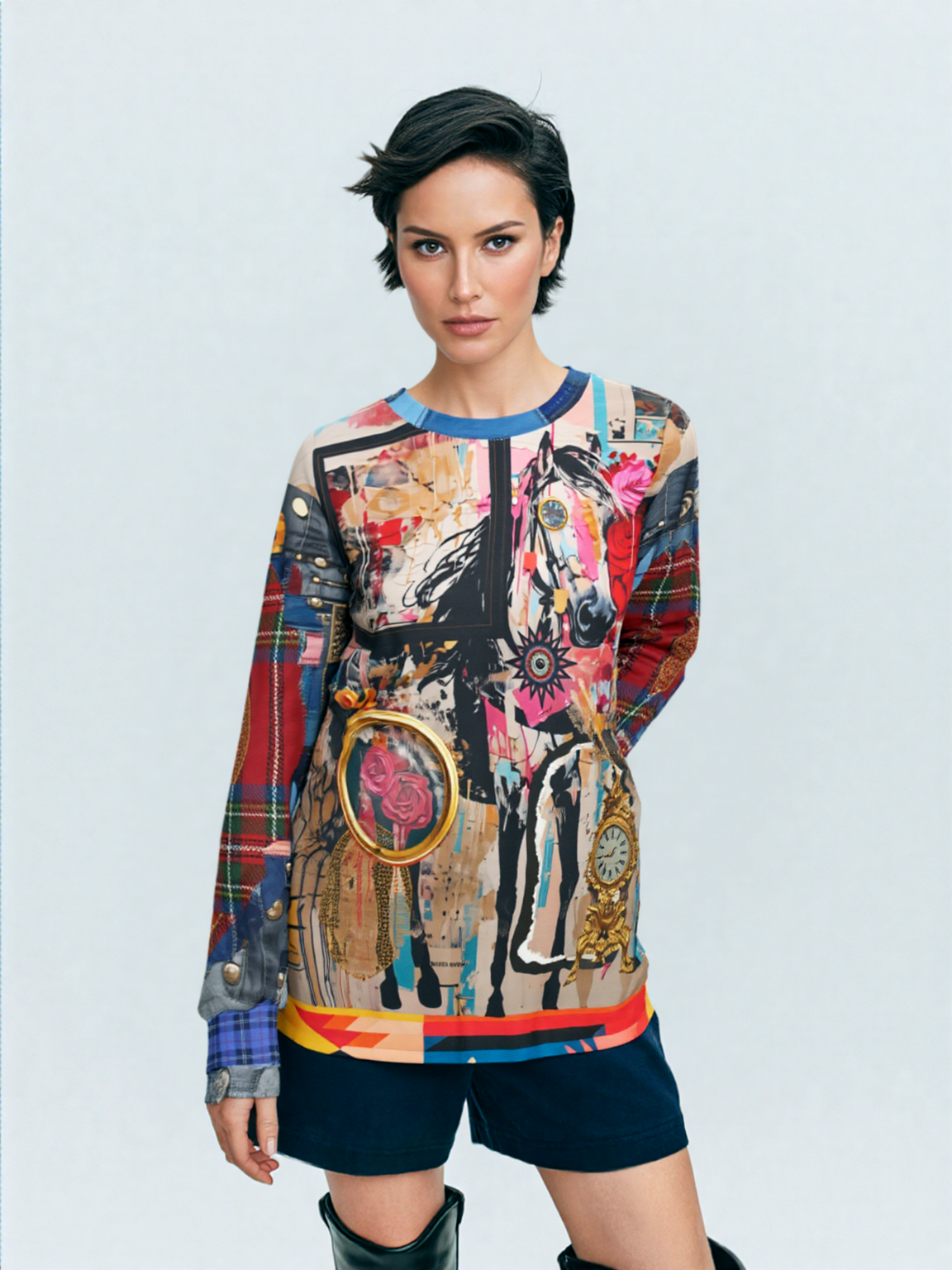 Horse in Perspectives Unisex Sweatshirt (Gold Label)