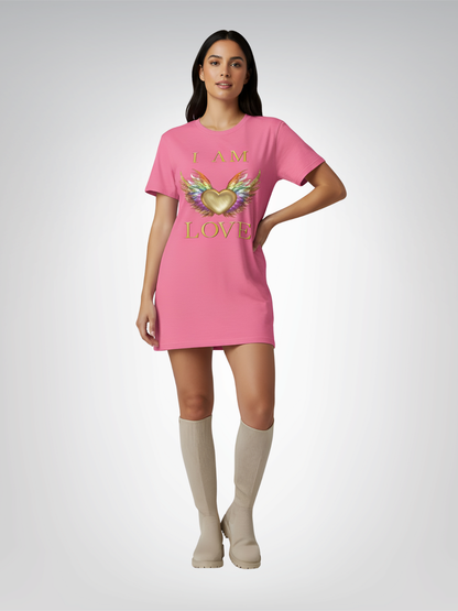 I am Love Angel Wings Short Sleeve Tee