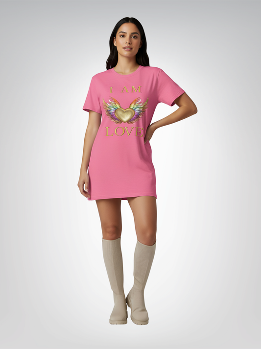 I am Love Angel Wings Short Sleeve Tee