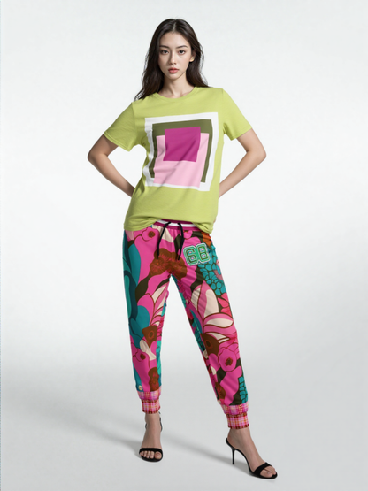 Pink Floral Crush 68 Eco-Poly Unisex Joggers