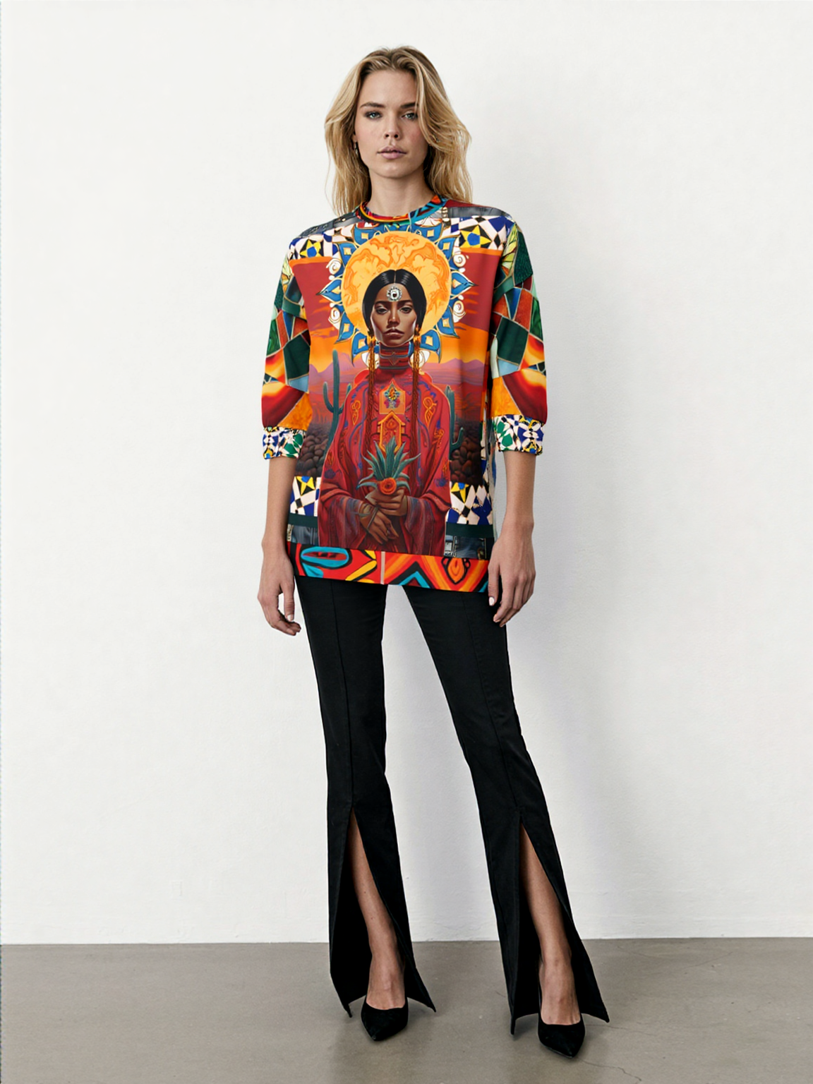 I Call Judgement Mexican Art Unisex Sweatshirt (Gold Label)