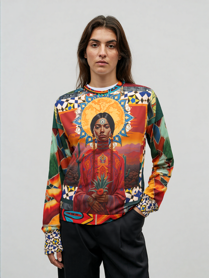 I Call Judgement Mexican Art Unisex Sweatshirt (Gold Label)