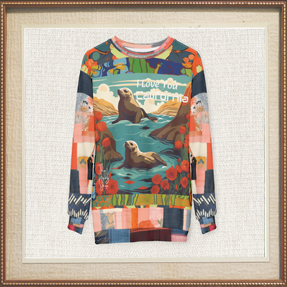 I Love You California - Mendocino Coast Sea Lions Unisex Sweatshirt (Gold Label)