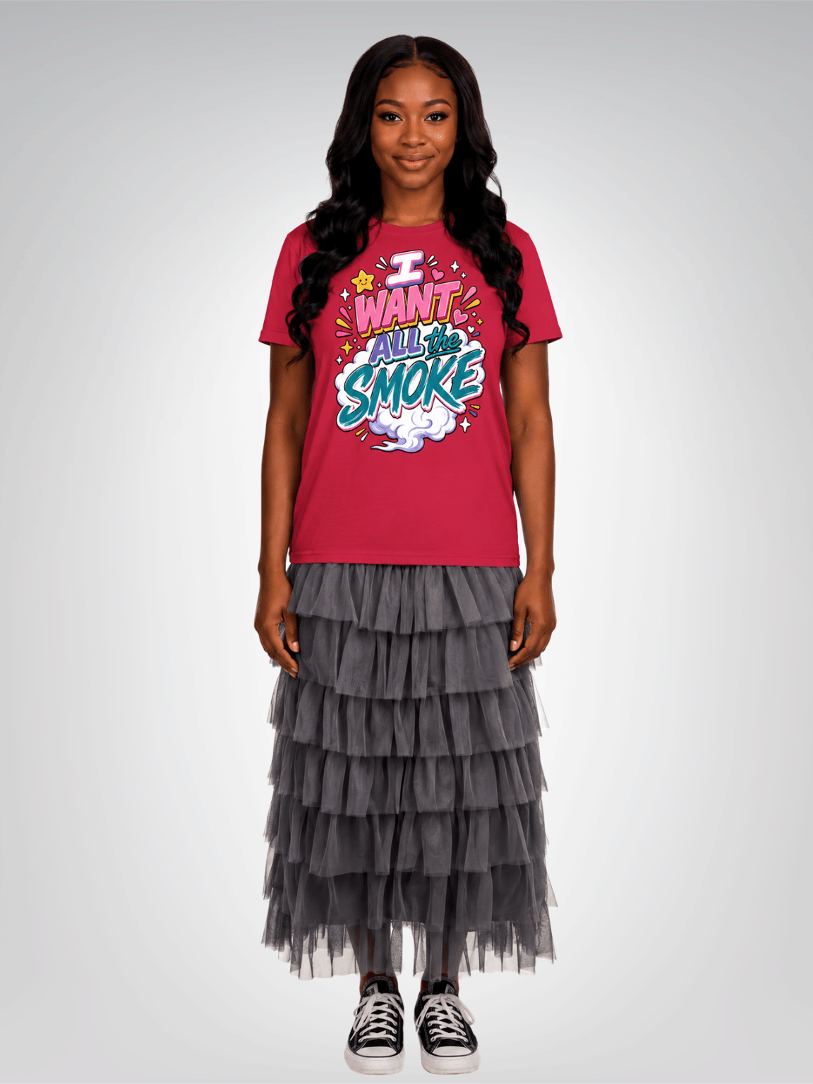 I Want All the Smoke - Happiness Edition Heavyweight Unisex Tee