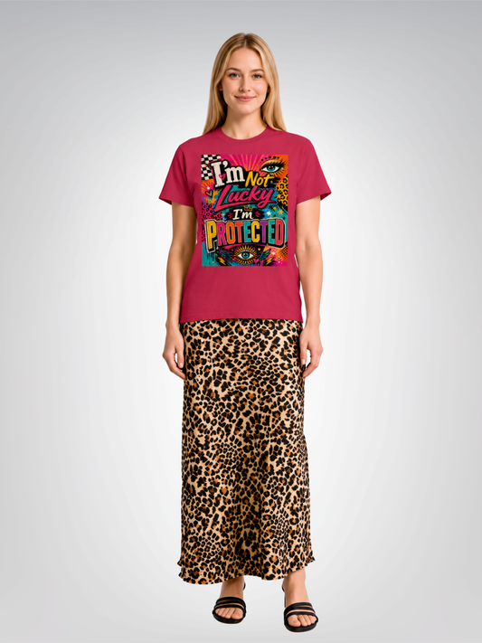 I'm Not Lucky I'm Protected Heavyweight Unisex Tee