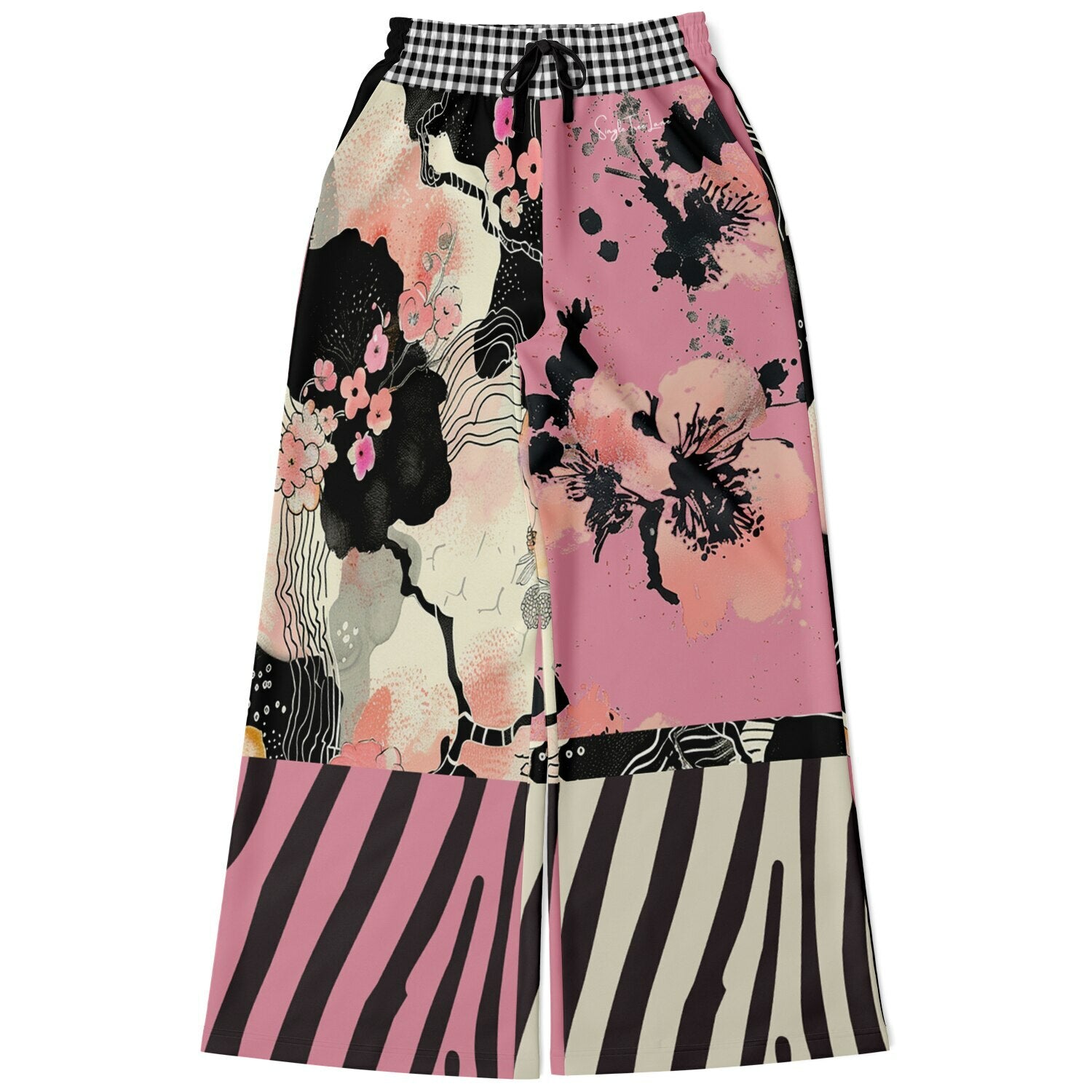 In My Japanese Garden Eco-Poly Wide Leg Pants