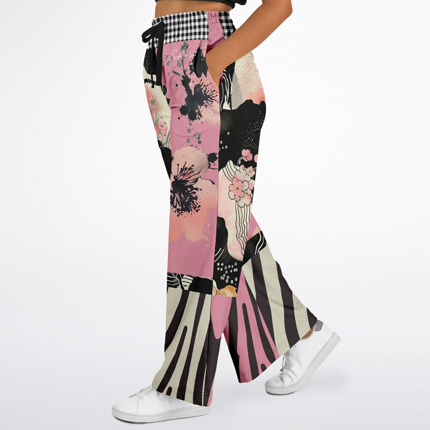 In My Japanese Garden Eco-Poly Wide Leg Pants