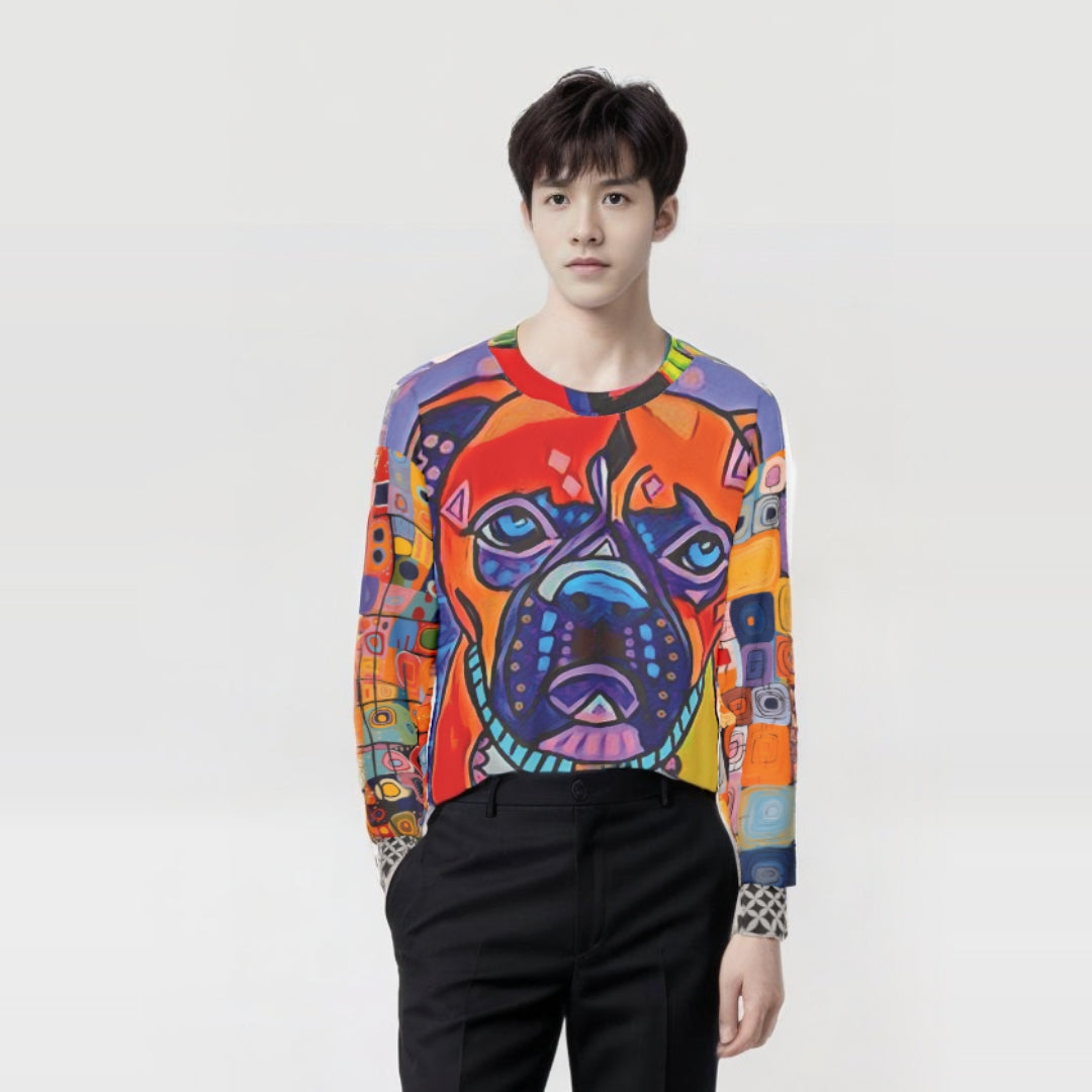 Indigo Dog Graffiti Art Unisex Sweatshirt (Gold Label)