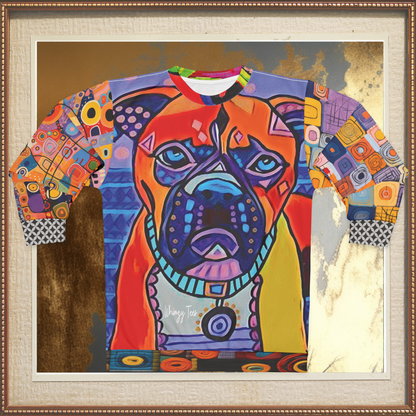 Indigo Dog Graffiti Art Unisex Sweatshirt (Gold Label)
