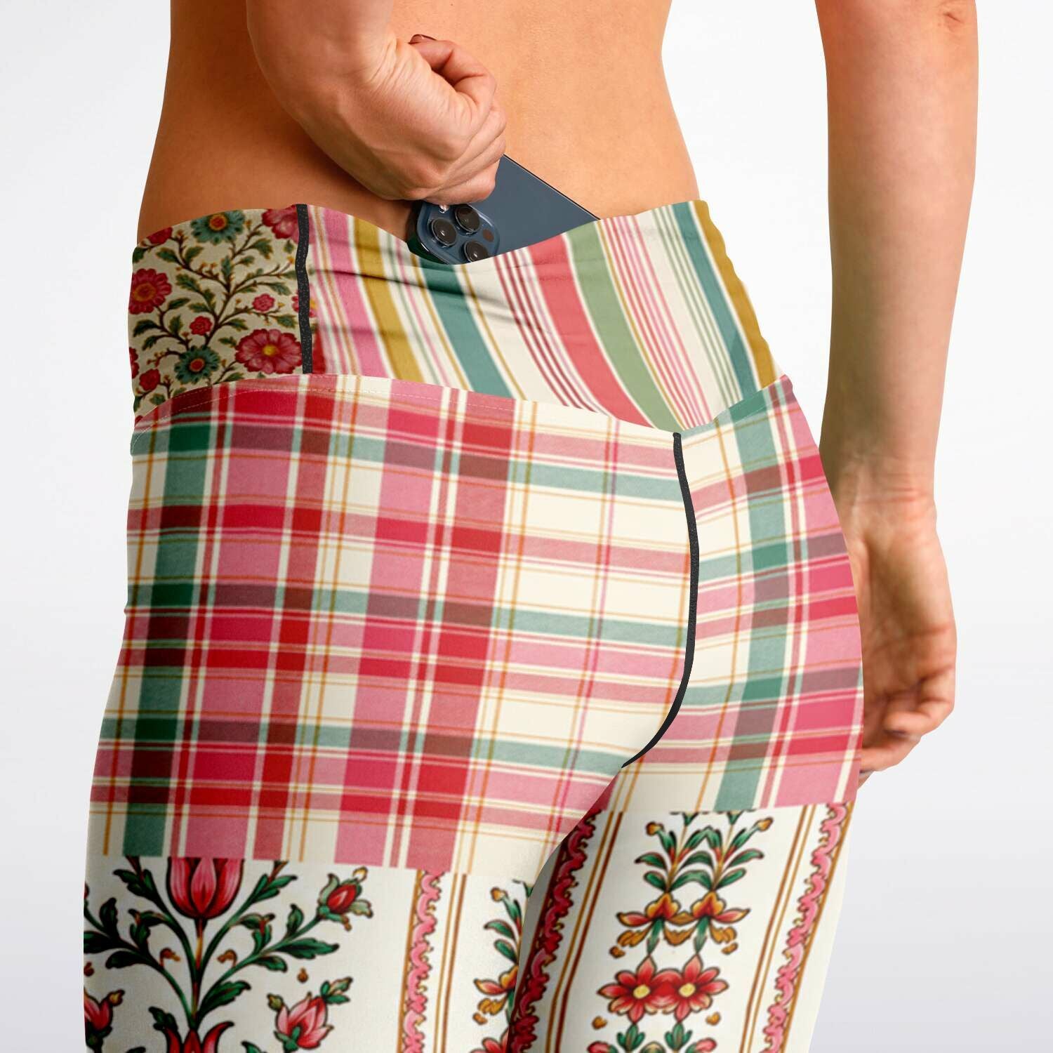 Jaipur Floral Garden Stripe Flare Leggings