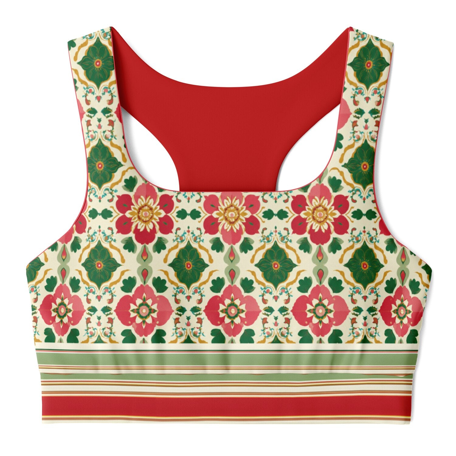 Jaipur Floral Garden Padded Sports Bra