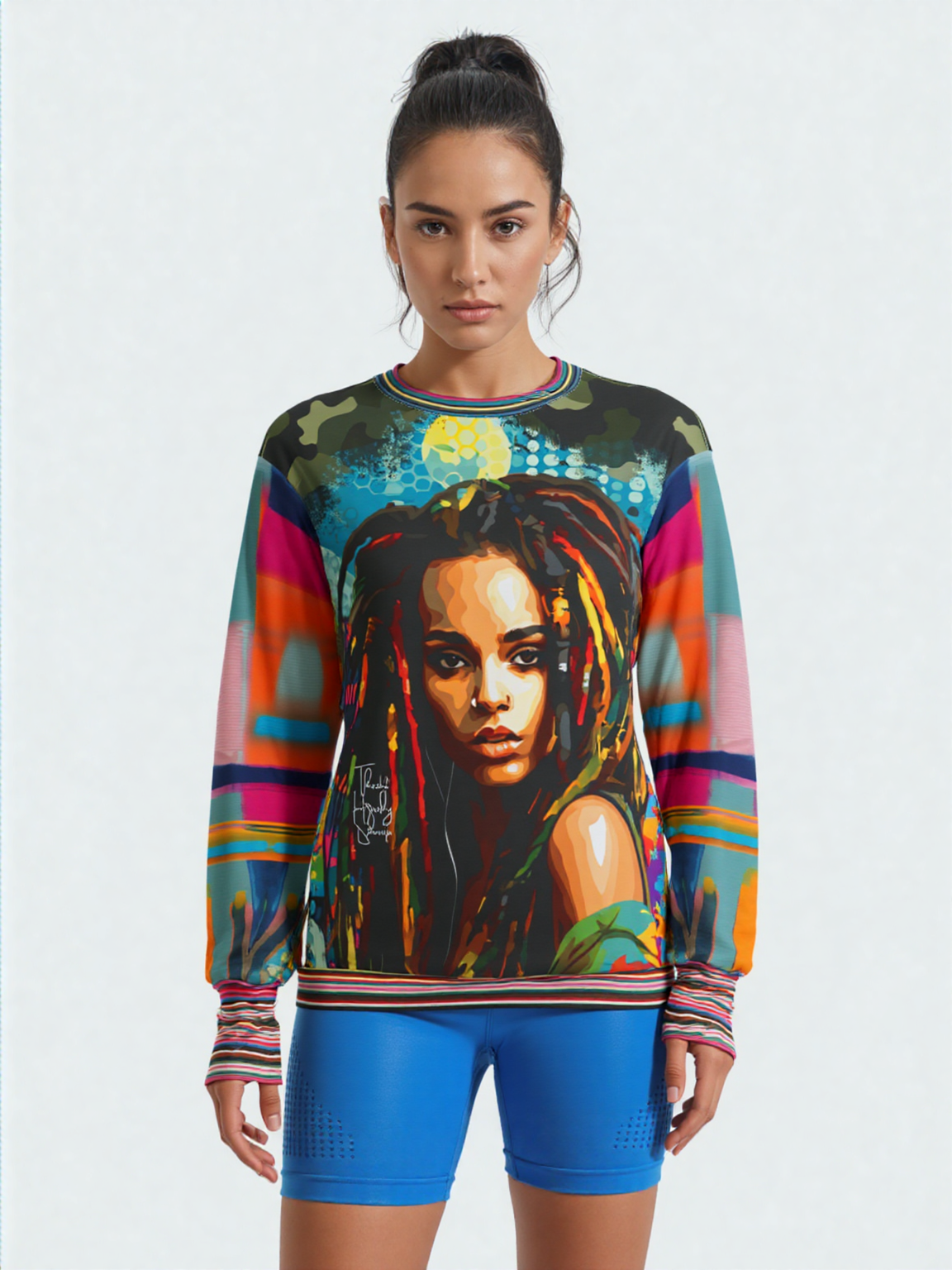 Jamaica Lies in Paradise Camo Colorblock Unisex Sweatshirt (Gold Label)