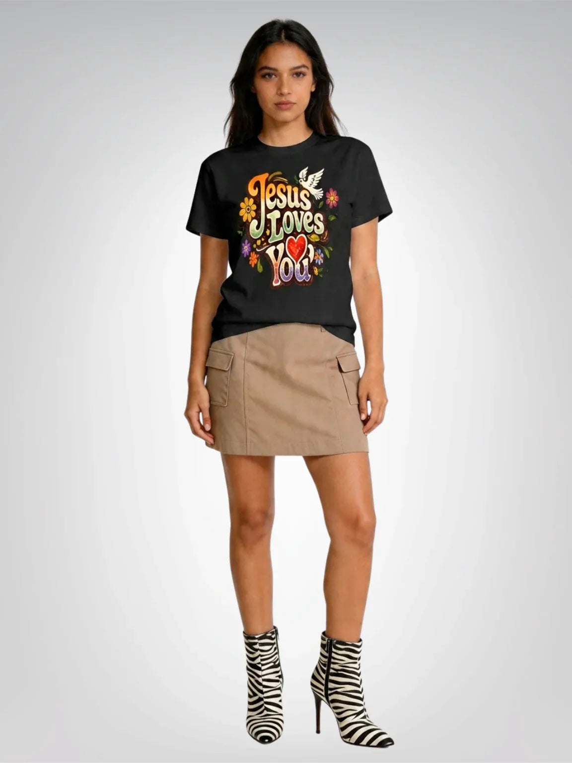 Jesus Loves You – Retro Revival Heavyweight Unisex Tee