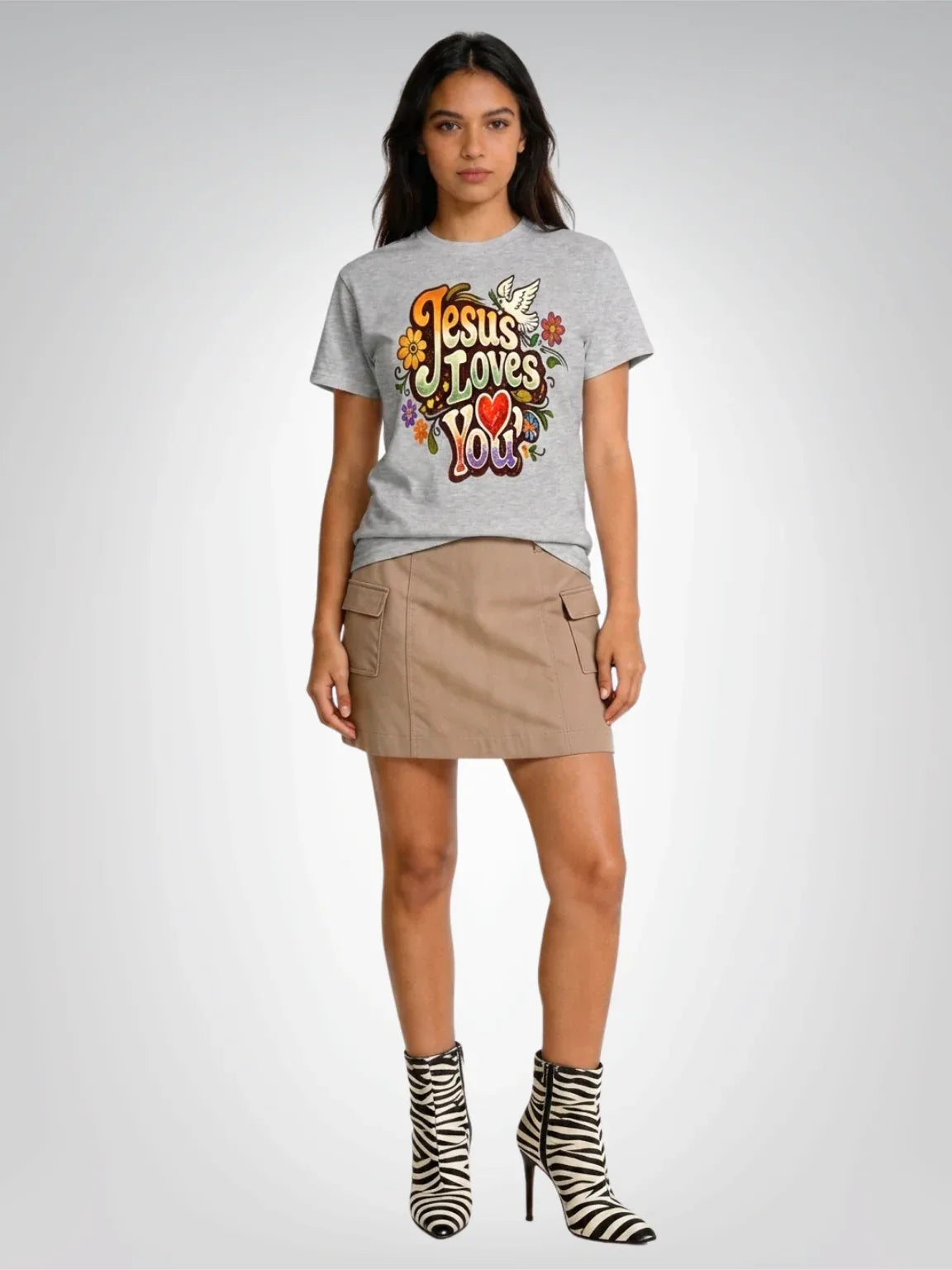 Jesus Loves You – Retro Revival Heavyweight Unisex Tee