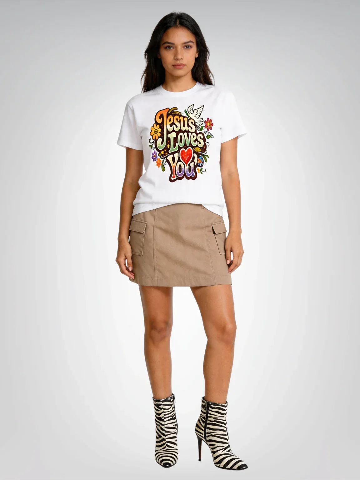 Jesus Loves You – Retro Revival Heavyweight Unisex Tee
