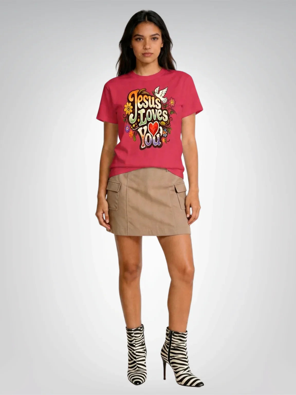 Jesus Loves You – Retro Revival Heavyweight Unisex Tee