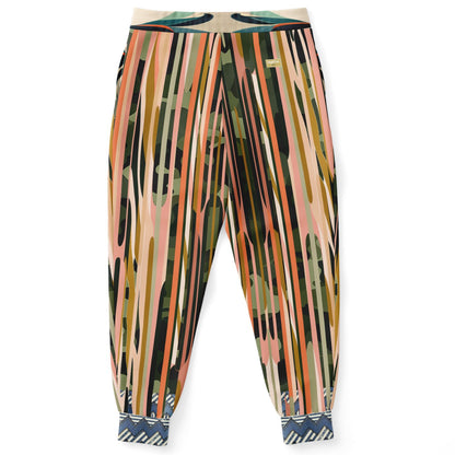 Soul at Peace Striped Eco-Poly Unisex Joggers