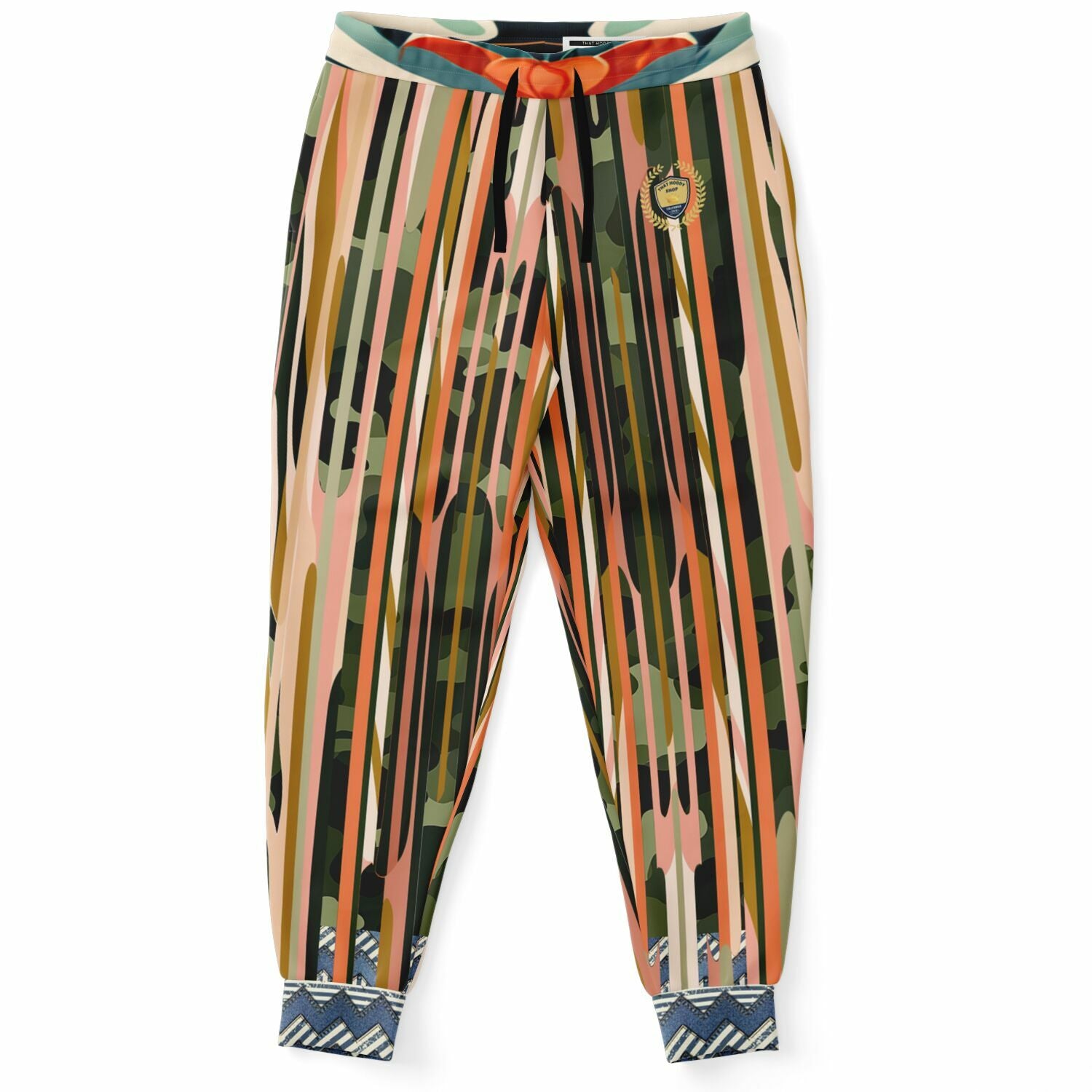 Soul at Peace Striped Eco-Poly Unisex Joggers
