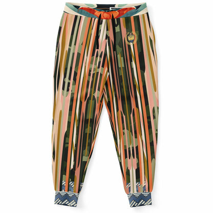 Soul at Peace Striped Eco-Poly Unisex Joggers