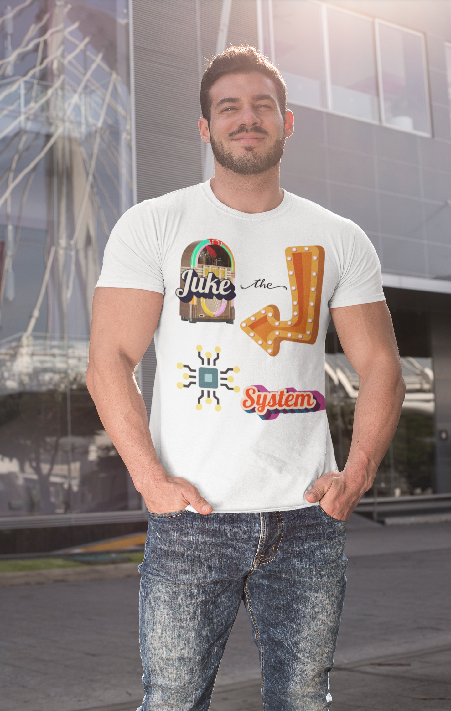 Juke the System Heavyweight Unisex Tee