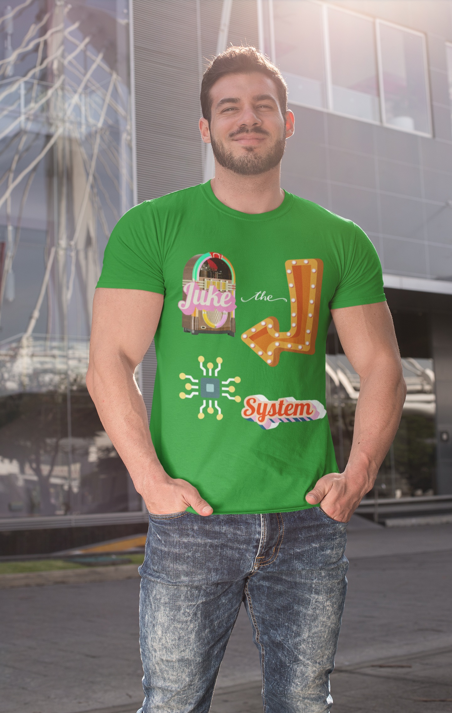 Juke the System Heavyweight Unisex Tee