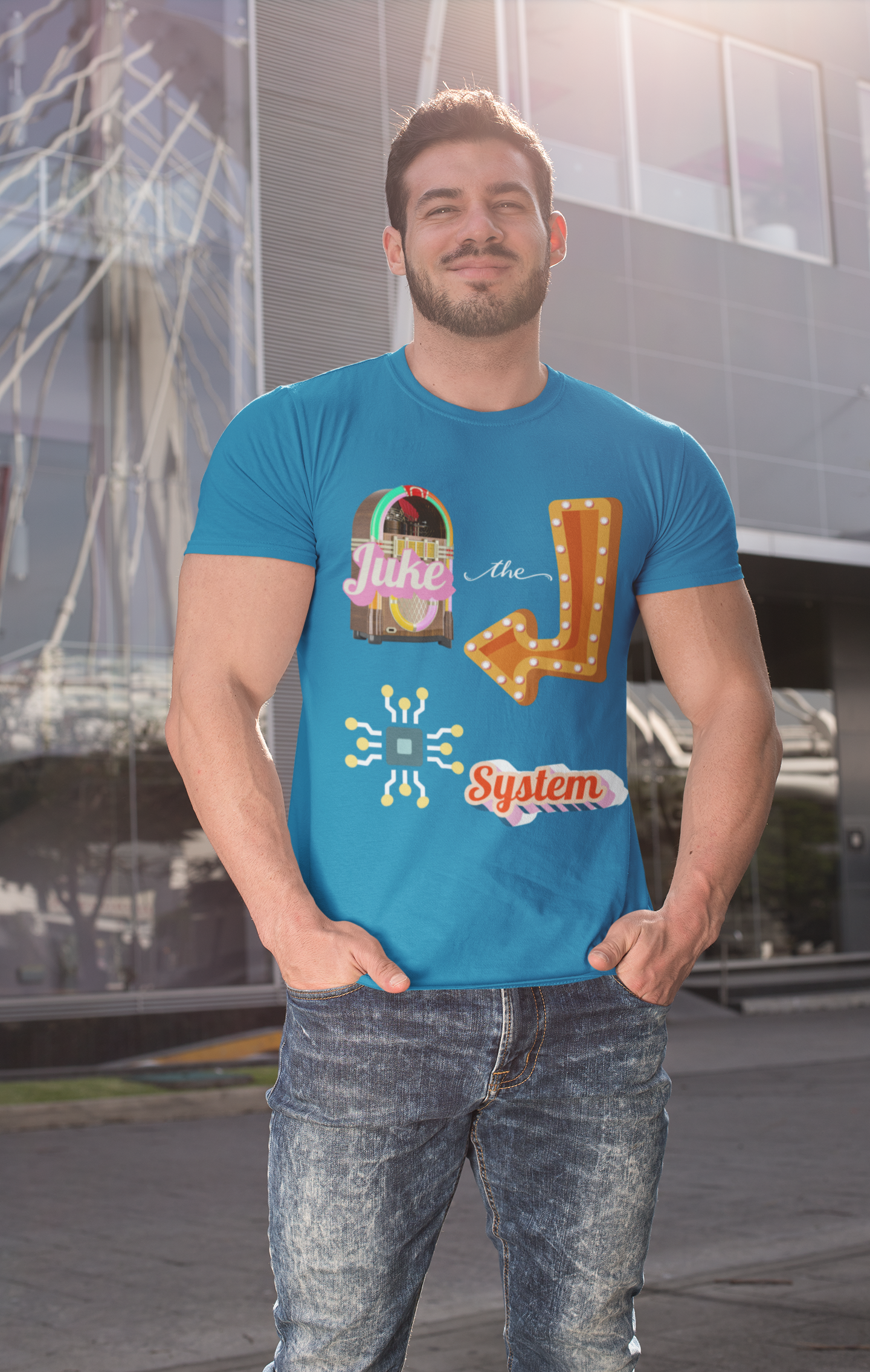 Juke the System Heavyweight Unisex Tee