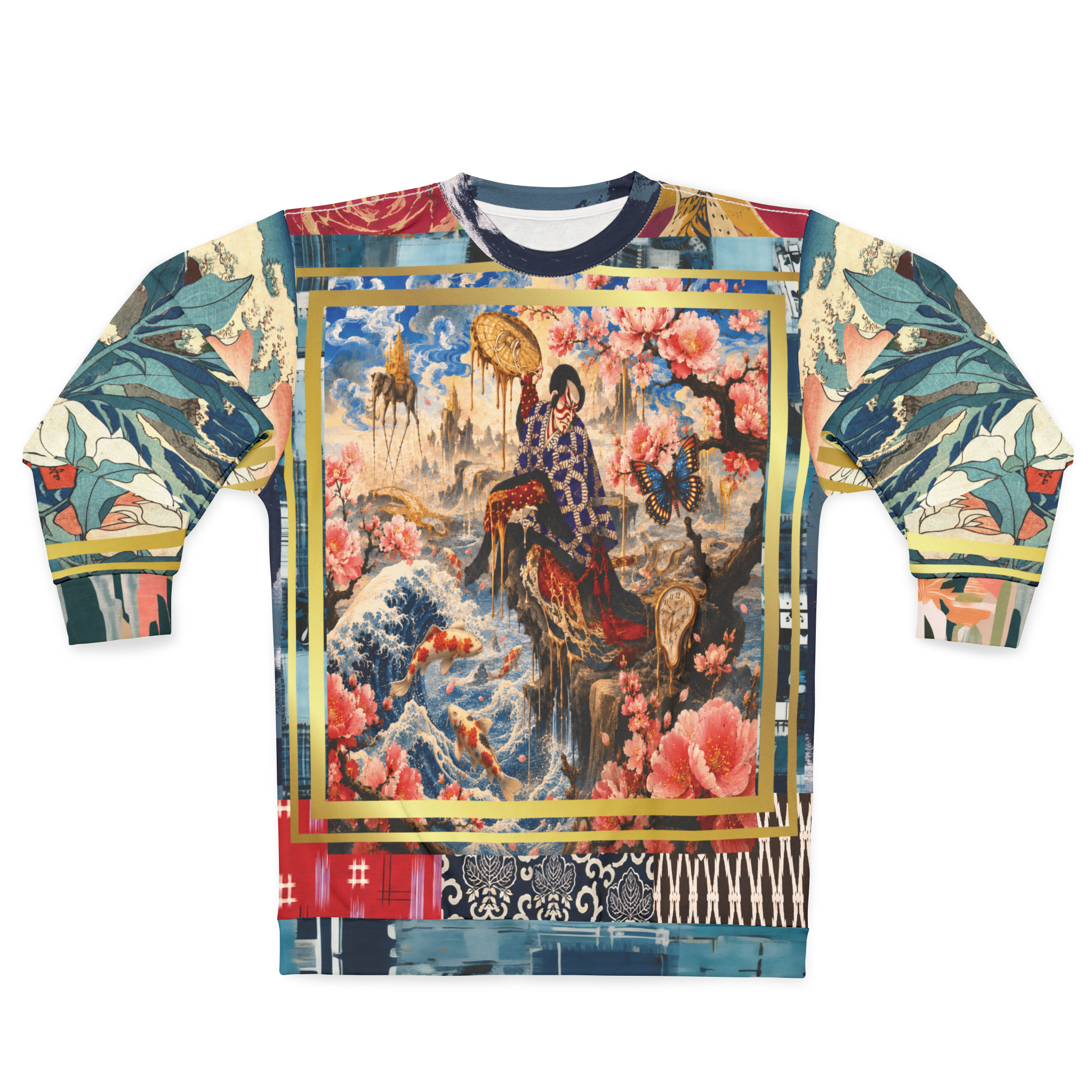 Kabuki in Golden Seascape Unisex Sweatshirt (Gold Label)