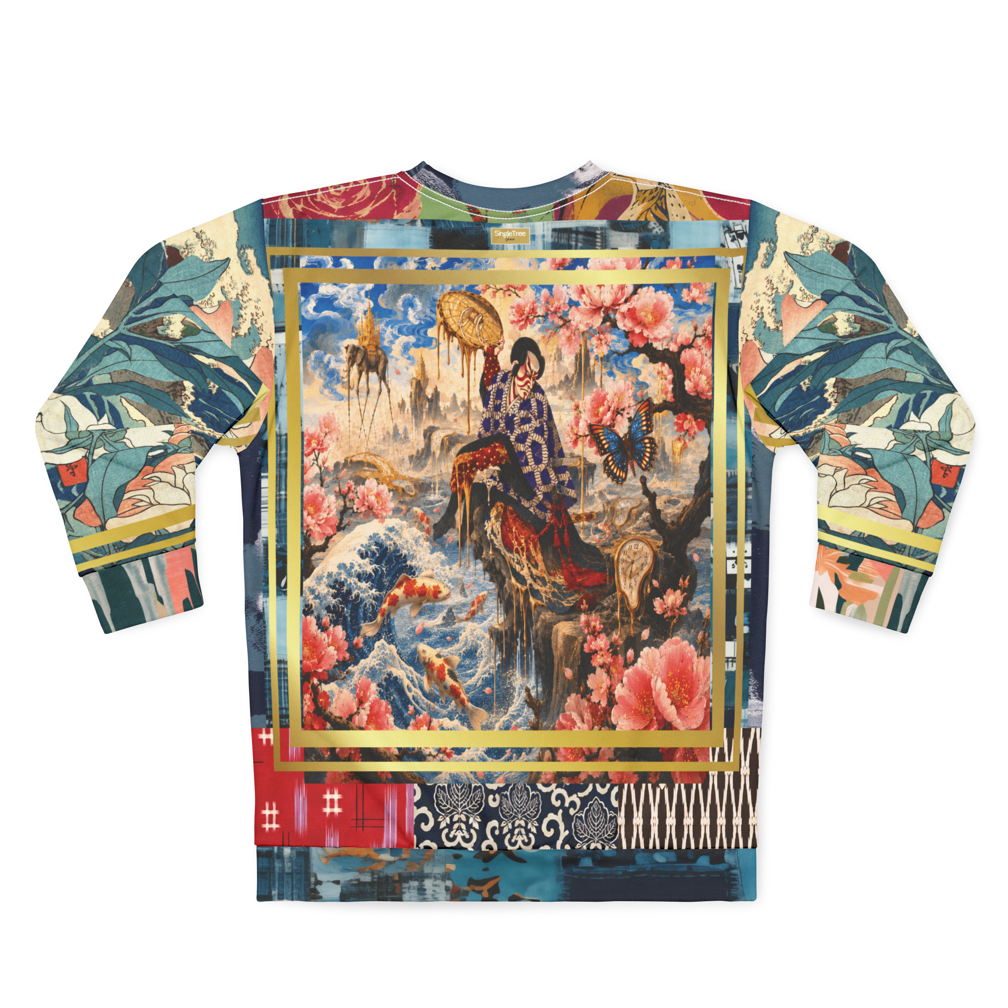 Kabuki in Golden Seascape Unisex Sweatshirt (Gold Label)