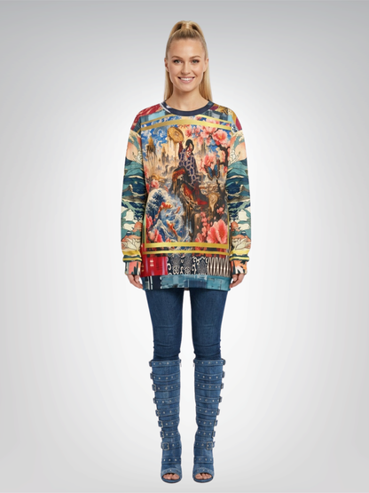 Kabuki in Golden Seascape Unisex Sweatshirt (Gold Label)