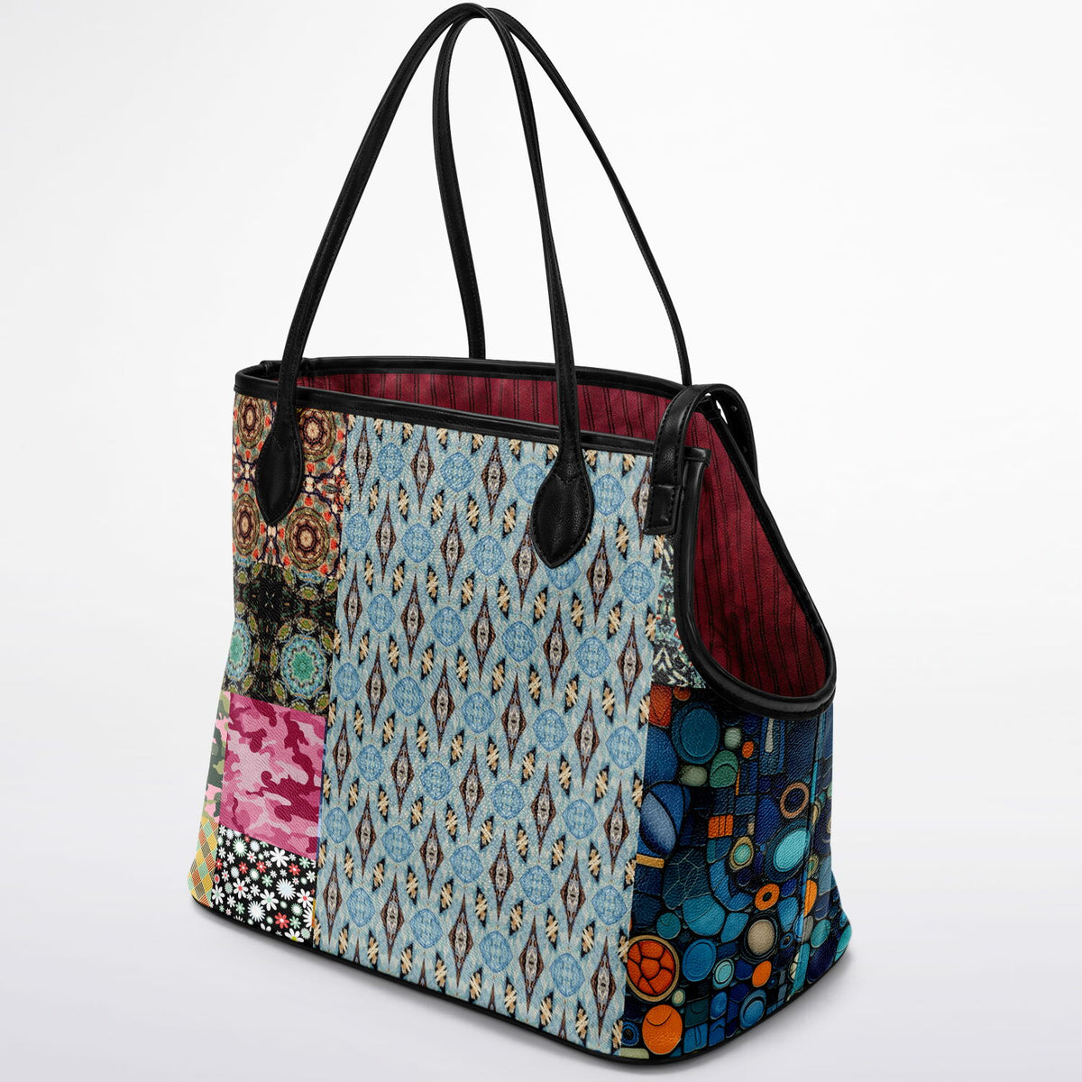 Koi Among the Stones Vegan Leather Pet Carrier Tote